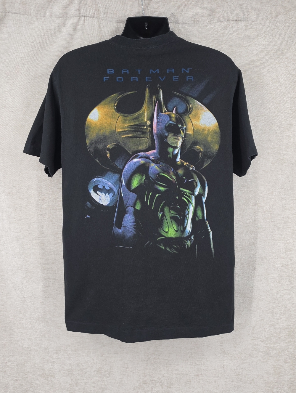 Vintage 1995 Batman Forever T-Shirt Dc Comics 90s Single Stitch on Giant Tag